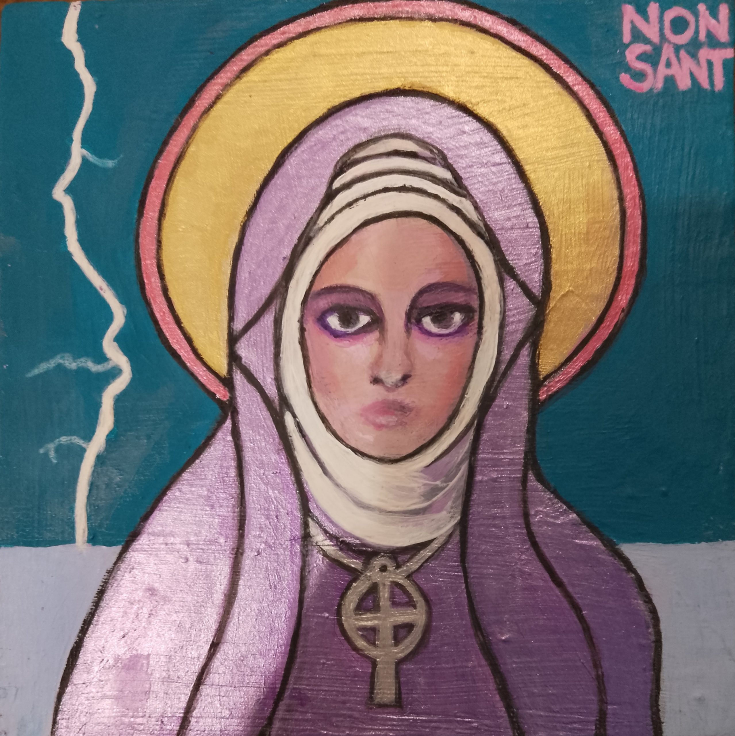 Saint Non Icon painting