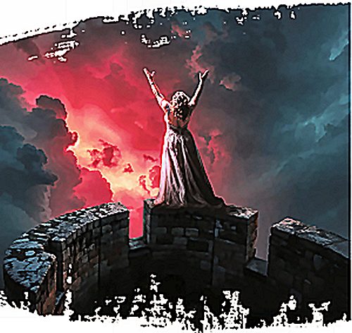 Tosca LG June 25 Tosca on castle ramparts